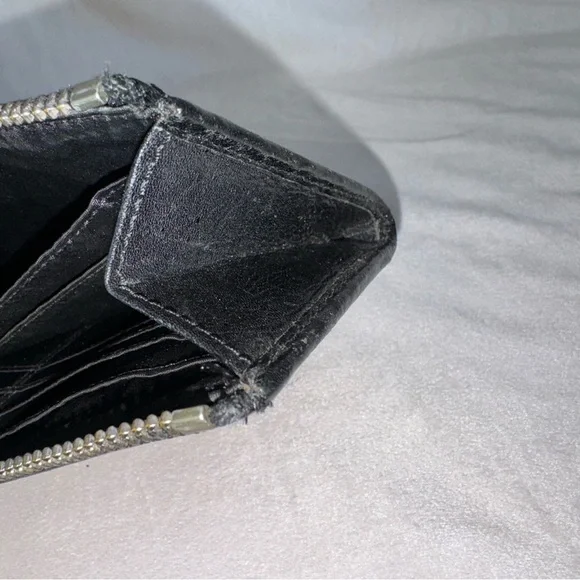‼️SOLD‼️Coach Women's‎ Black Square Shape Front Zipper Wristlet/Wallet - Picture 11 of 14